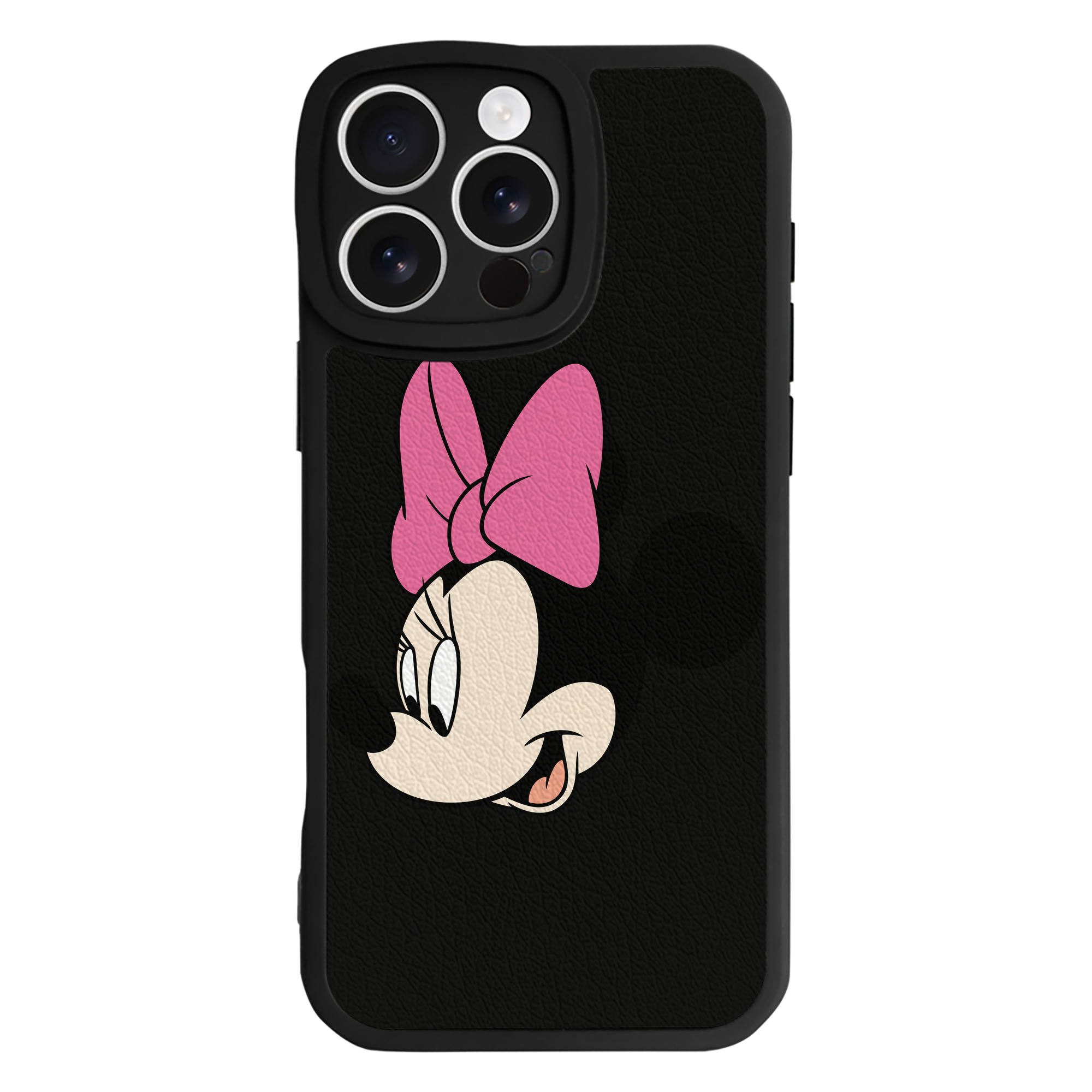 （画像用） ミッキーマウス Mickey Mouse 【iPhone 16シリーズ対応】シリコンスマホケース（レザー調） 材質：シリコン